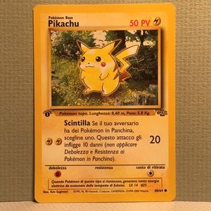 Pokemon Card 1st edition Jungle Pikachu 60/64 Mint